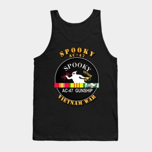 Spooky AC - 47 - Vietnam War w SVC Ribbons Tank Top